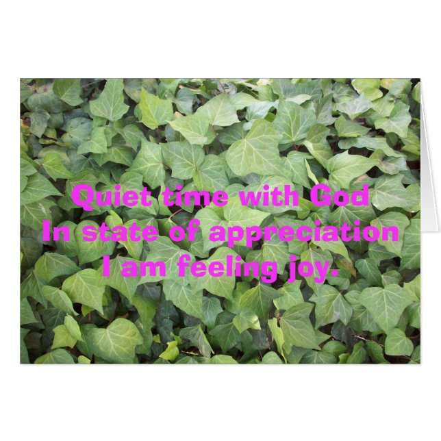 Cartão Tempo Silencioso com Deus (Frente Horizontal)