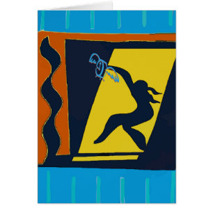 Cartão Tempo voa longe, Abstrato
