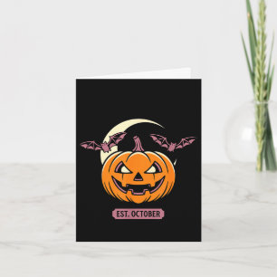 Cartão Temporada assustadora fantasma halloween abóbora m