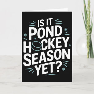 Cartão Temporada de Hockey no Lago Shinny