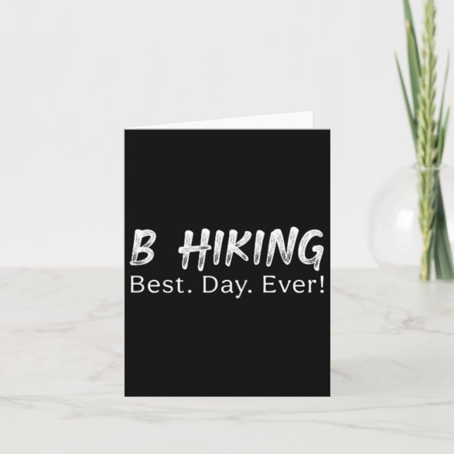 Cartão Tempos De Caminho Para Hikers (Frente)