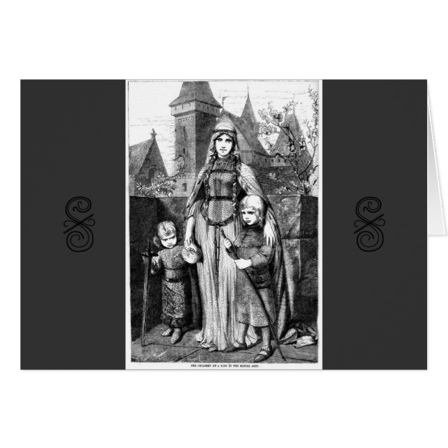 Cartão Tempos Medievais (Frente Horizontal)