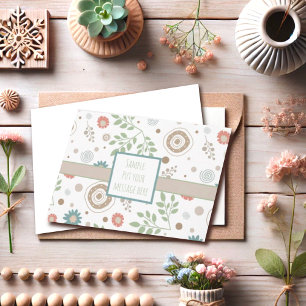 Cartão Tendência Personalizada Inspirividade Moderna Plac