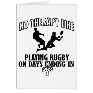 Cartão Tendendo o design do rugby