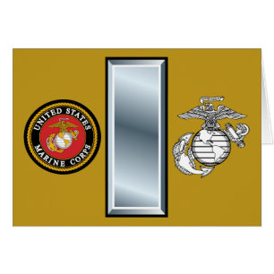 Cartão Tenente do USMC 1stLt primeiro 0-2