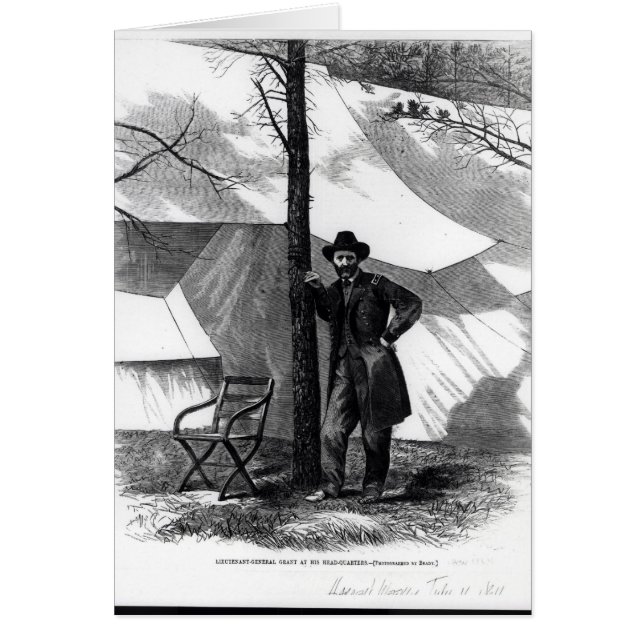Cartão Tenente-General Ulysses S. Grant (Frente)