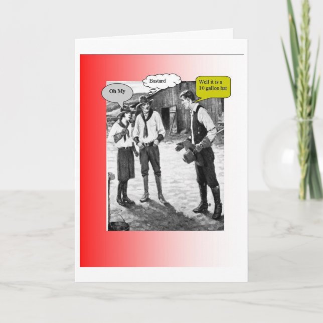 Cartão tengallon Bday para ele (Frente)