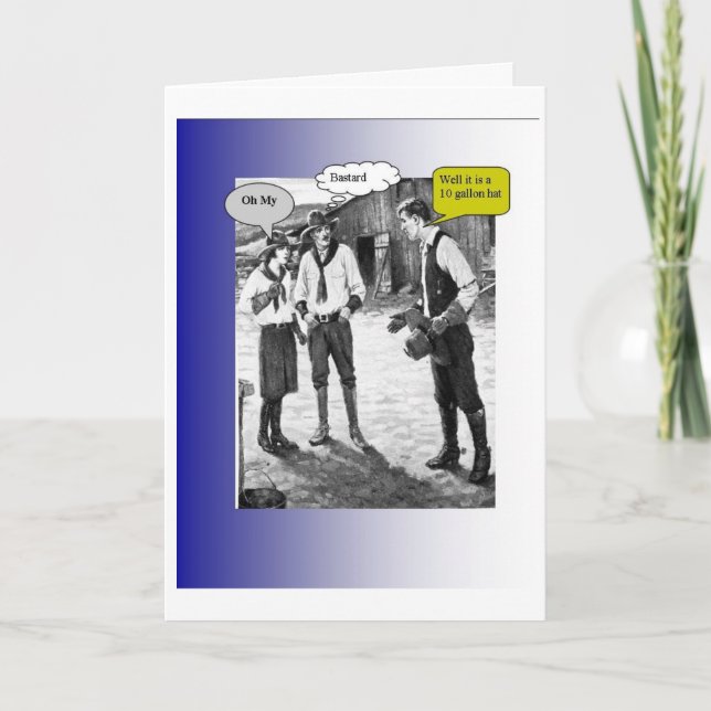 Cartão tengallon Bday para ele-azul (Frente)