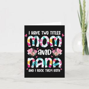 Cartão Tenha dois títulos mamãe e vovó feliz dia das mães