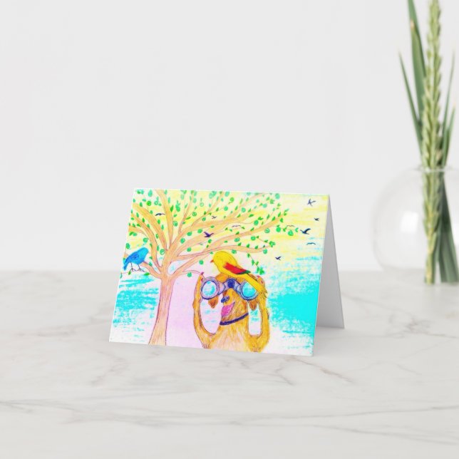 Cartão Tenha Pata-Algum aniversário! (Frente)