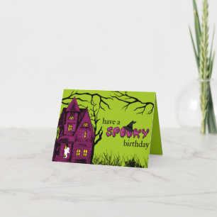 Cartão Tenha um aniversário assustador!