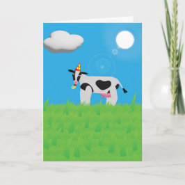 Cartão Tenha um aniversário de Excelente UDDER