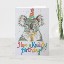 Tenha um aniversário de Koala-ty!