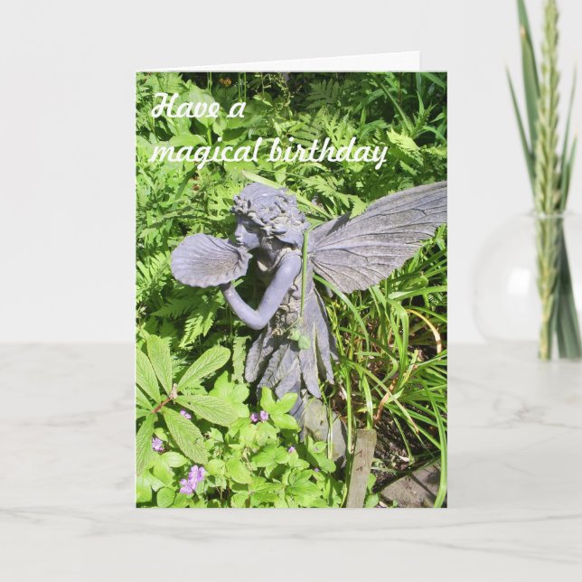 Cartão Tenha um aniversário mágico (Frente)