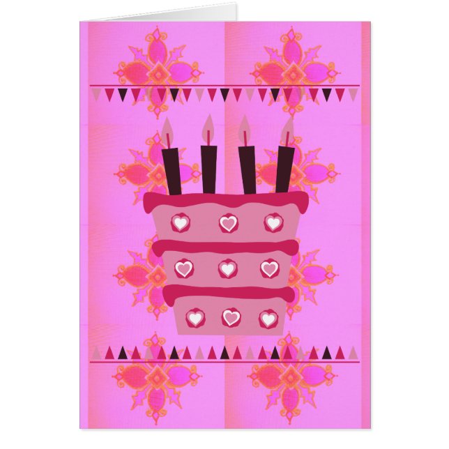 Cartão Tenha um feliz aniversário maravilhoso e adorável (Frente)