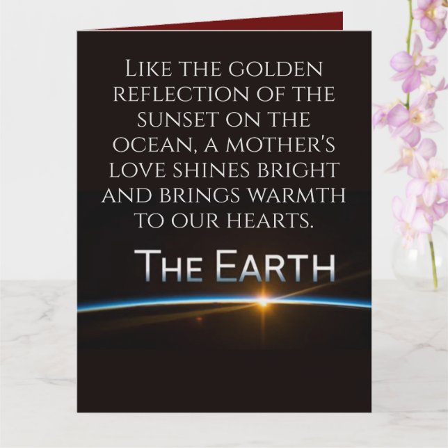 Cartão Tenha um Feliz Dia das Mães Abencoado e Feliz com  (Orquídea)