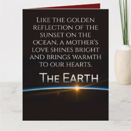 Cartão Tenha um Feliz Dia das Mães Abencoado e Feliz Com