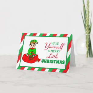 Cartão Tenha um Feliz Natal Personalizado