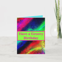 Tenha um Neon Multicolor Groovy Birthday Bright