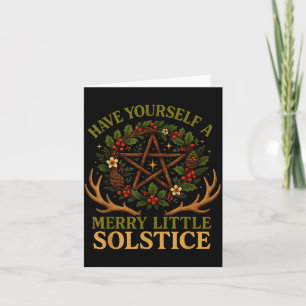 Cartão Tenha Um Solstício Muito Alegre Witchcore 