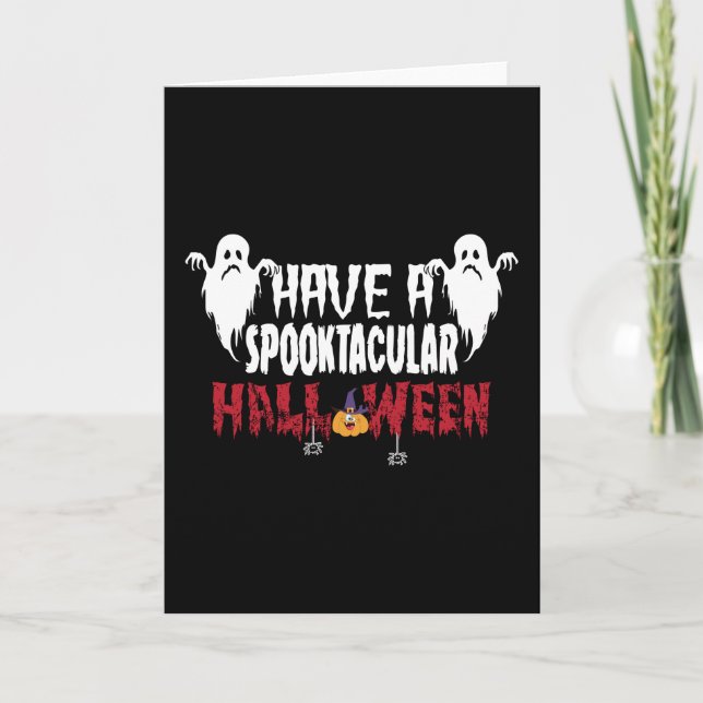Cartão Tenha um Spooktacular (Frente)