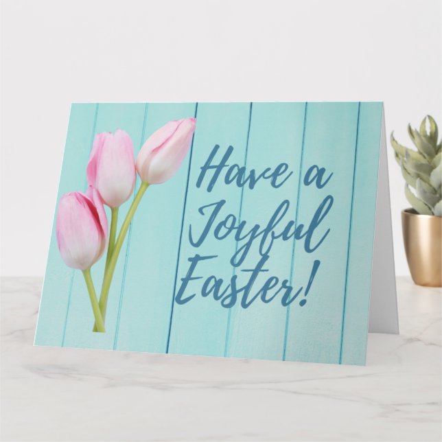 CARTÃO TENHA UMA PÁSCOA ALEGRE (Planta pequena)