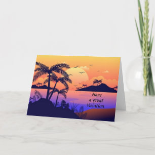 Cartão Tenham férias de excelente 