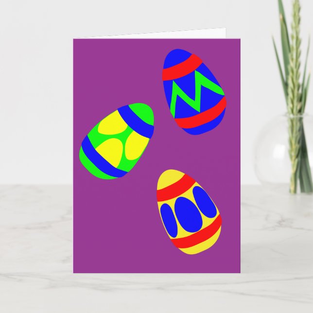 Cartão Tenham uma Páscoa especial de ovo (Frente)