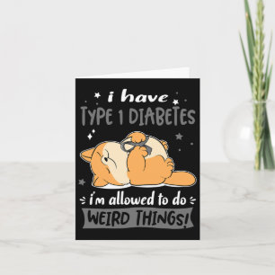 Cartão Tenho Diabetes Tipo 1 Que Posso Fazer Estranho