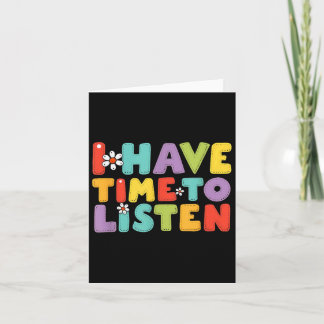 Cartão Tenho Tempo Para Ouvir Suicídio Por Saúde Mental P