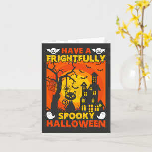 Cartão Tenhum um Halloween assustadoramente sinistro