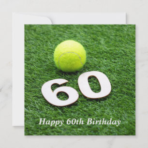 Cartão Tênis 60.º aniversário com tênis
