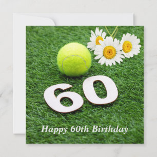 Cartão Tênis 60.º aniversário com tênis