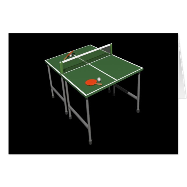 Cartão Ténis de mesa (Frente Horizontal)