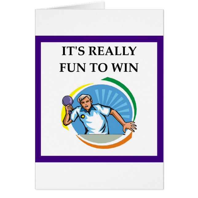 Cartão ténis de mesa (Frente)