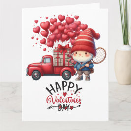 Cartão TÊNIS Dia dos Namorados para Jogador com Amor    