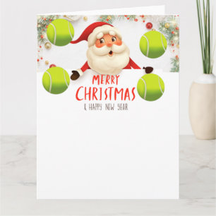 Cartão Tênis Feliz Natal com Feriado de tênis
