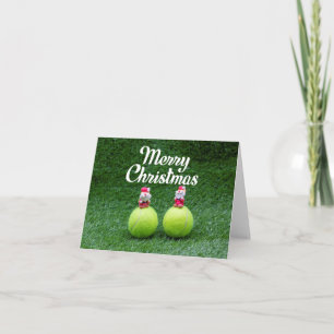 Cartão Tênis Feliz Natal com Papais noeis de tênis