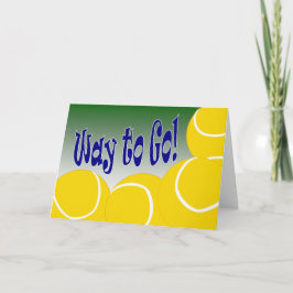 Cartão Tênis - maneira de ir! Congrats! Impressionante!