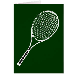 Cartão tênis racquet