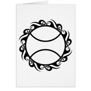 Cartão tênis. tribal.