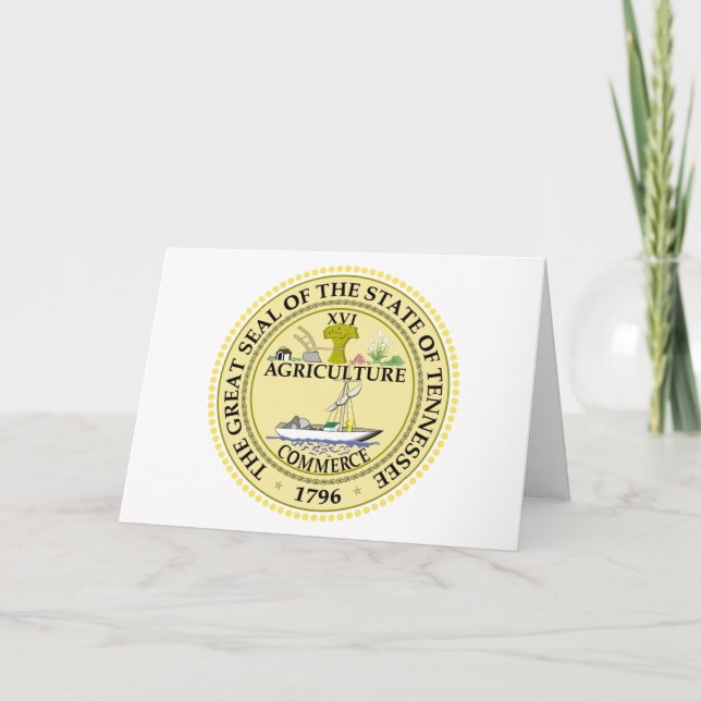 Cartão Tennessean Seal, Seal of Tennessee (Frente)