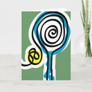Cartão Tennis Greeting Card