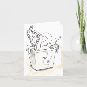 Cartão Tentacles Greeting Card