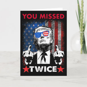 Cartão Tentativa de Inação de Trump Trump 2025 Você Errou