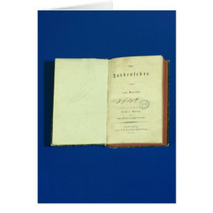 Cartão Teoria das cores, 1810