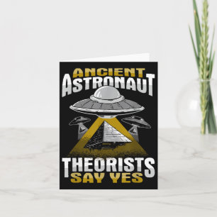 Cartão Teórico Astronauta Antigo Diz Sim Design