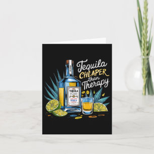 Cartão Tequila De Bebendo De Tequila Retroativa Mais Bara