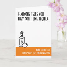 Tequila Lover Standard Orange Birthday