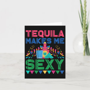 Cartão Tequila me faz Y - Cinco mexicanos de Mayo Fiesta
